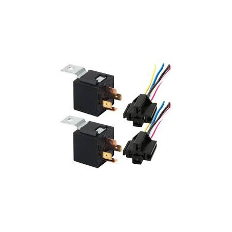PORTA RELAY 4 PATAS CON BASE 4 CABLES