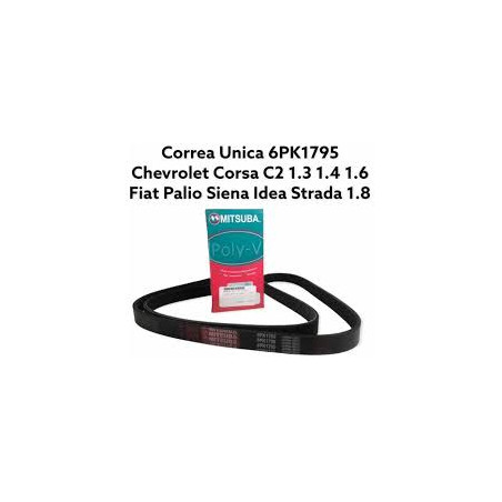 CORREA UNICA 6PK1795  CORSA CON A/A 99-07