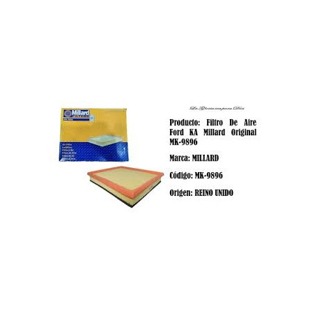 FILTRO DE AIRE FORD KA MK9896