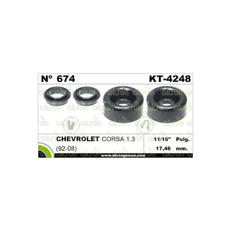 KIT CILINDRO DE FRENO CORSA 1.3 92-08 674 KT-4248