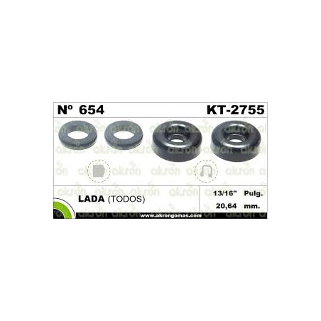 KIT CILINDRO DE FRENO LADA 13/16 654 KT-2755