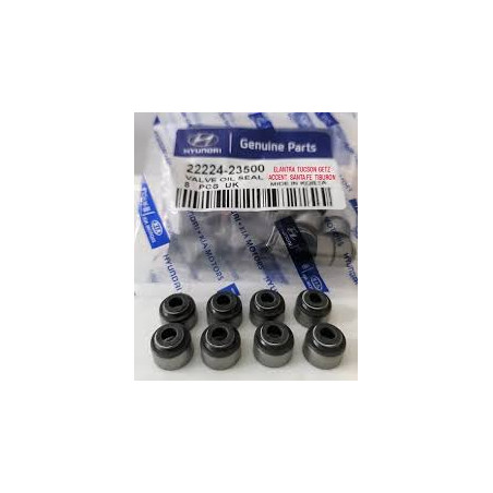GOMAS DE VALVULA GETZ ELANTRA TUCSON  SANTA FE TIBURON ATOS VITON  PAQ. 8 UNID