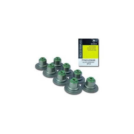 GOMAS DE VALVULA RENAULT CLIO 16V LOGAN MEGANE SCENIC MEGANE 2 LAGUNA DUSTER PAQ. 8 UNID