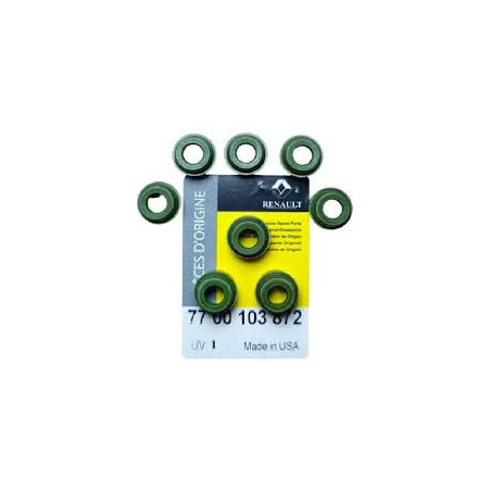 GOMAS DE VALVULA RENAULT SYMBOL KANGOO ENERGY 8 V. PAQ. 8 UNID