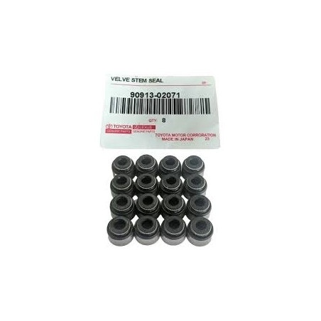 GOMAS DE VALVULA BABY CAMRY COROLLA SAPITO 91-99  PANTALLA 02 FULL INYECCION PAQ. 16 UNID