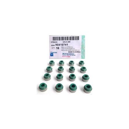 GOMAS DE VALVULA OPTRA PAQ. 16 UNID NUBUIRA 2.0 ASTRA 1.8 ORINOCO 1.8 ARAUCA TIGGO  X1
