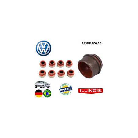 GOMAS DE VALVULA VOLKSWAGEN 09203 FOX CROSSFOX JETTA BORA PASSAT 2.0 GOL 8V SANTANA