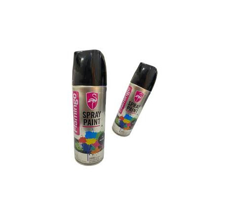 SPRAY NEGRO MATE  FLAMINGO