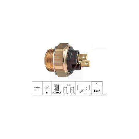 VALVULA TEMPERATURA RADIADOR ELECTRO FIAT VW AUDI DAEWOO CHEVETTE SIERRA 92-87C 2P 77-92 TS108