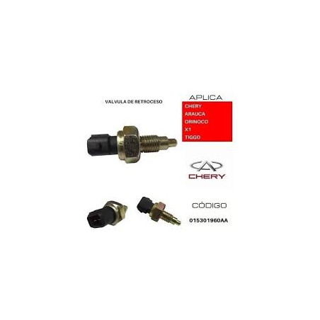 VALVULA DE RETROCESO CHERY ARAUCA ORINOCO 015301960AA