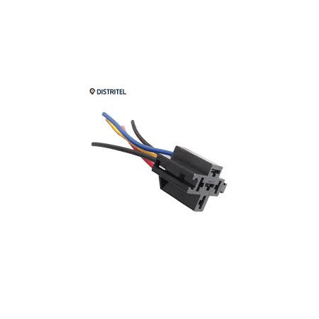 PORTA RELAY 4-5 PATAS CON BASE 5 CABLES